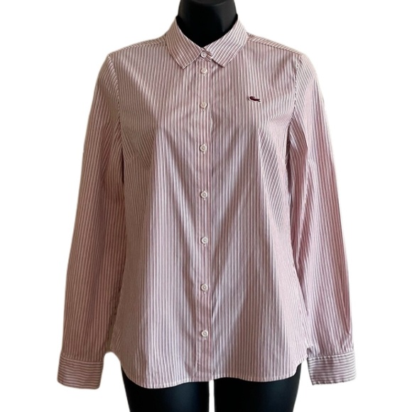 Lacoste Button Front Striped Shirt _ 36 - Picture 7 of 8